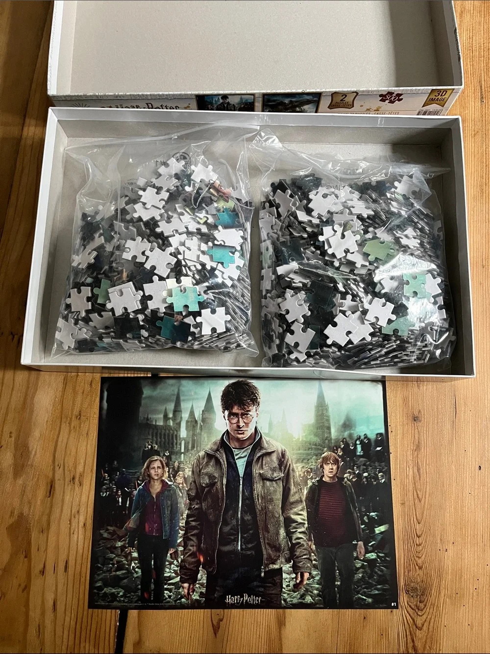 Unused!! HARRY POTTER 3D 3D Lenticular Puzzle Set (2 in 1)
